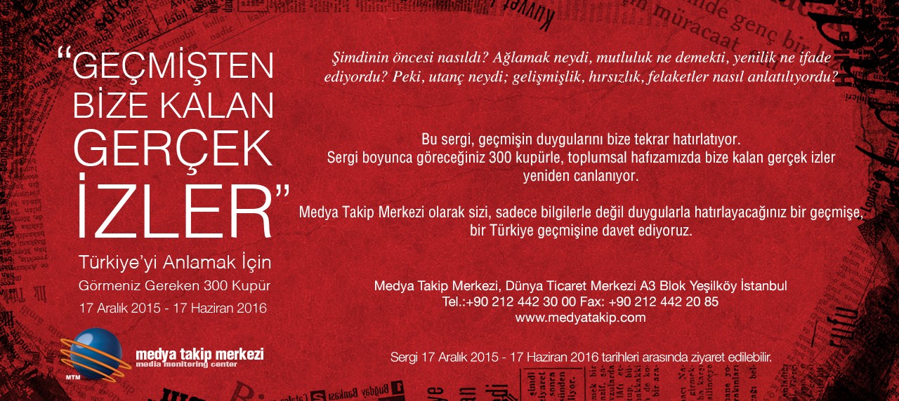 Geçmişten Bize Kalan Gerçek İzler Sergi Davetiyesi