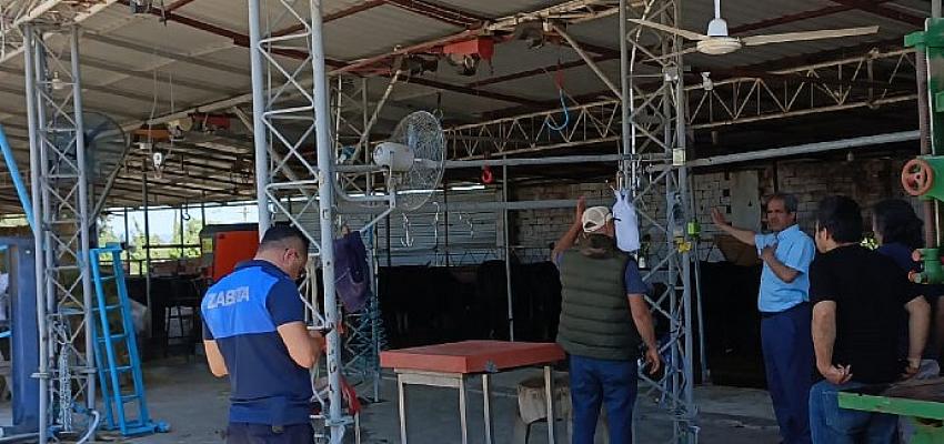 Kurban Bayramı yaklaşırken Bergama’da bulunan tüm özel kesimhaneler denetlenmeye başlandı.
