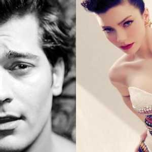 Genç oyuncular Çağatay Ulusoy ve Merve Boluğur bir televizyon kanalında