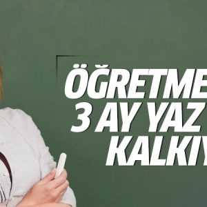Başbakan Ahmet Davutoğlu, öğretmenlere üç ay yaz tatilinin kalkacağını açıkladı.