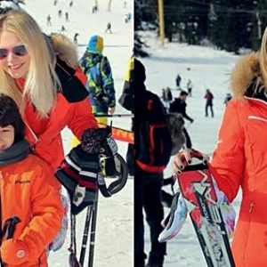 Sömestr tatilini fırsat bilen Seçkin Piriler , oğlu Hakan’la birlikte