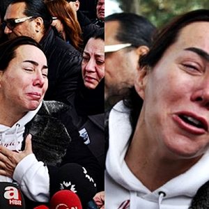 Evinde öldürülen Mezdeke grubunun dansçısı Aynur Kanbur’un cenazesinde konuşan Asena,