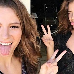 Oyuncu Serenay Sarıkaya daha önce oyuncu Kerem Bürsin ile kamera