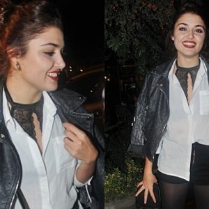Hande Erçel, önceki akşam yemekte alkol aldığı için eve dönüşte