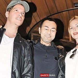 Serdar Ortaç, eşi Chloe Loughnan Ortaç ve Sinan Akçıl, önceki