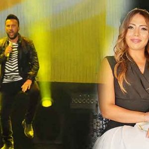 Tarkan, Antalya konserinde kendisini yalnız bırakmayan eşi Pınar Tevetoğlu’ndan sevgi