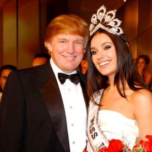 2002 Kainat Güzellik Kraliçesi Oksana Fedorova, ABD’nin Seçilmiş Başkanı Trump’a
