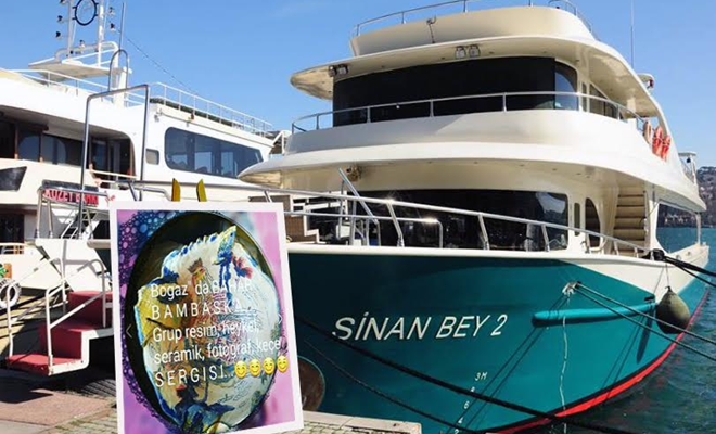 Ressam Nihal Güres‘in senelerdir organize ettiği Boğazda, teknede düzenlenen grup