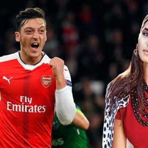 İngiltere’de oynayan Mesut Özil, ‘En Güzel Göz’ seçilen sevgilisi Amine