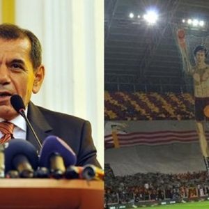 Galatasaray Kulübü Başkanı Dursun Özbek, taraftar grubu ultrAslan’ın Fenerbahçe derbisinde