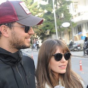 Aslı Enver ile sevgilisi Murat Boz önceki gün Bebek’te görüntülendi.