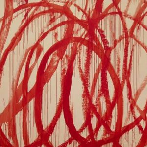 Yaklaşık 50 milyon dolara satılan Cy Twombly imzalı eser, ketçapla
