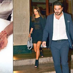 Manken Ebru Şallı, sevgilisi Uğur Akkuş ile romantik bir akşam