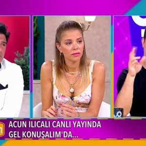 Esra Eron, TV8’de yayınlanan ‘Gel Konuşalım’ programından Hakan Ural’ın yüzünden