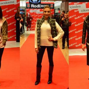Ünlü mankenler önceki gün Çemberlitaş Rodi Jeans mağazasının açılışında boy