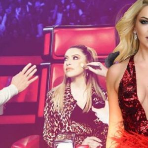 Ünlü şarkıcı Hadise, O Ses Türkiye çekimleri sırasında Murat Boz’la