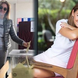 31 Mart Yerel Seçimler kapsamında oy kullanmaya giden Pınar Altuğ’un