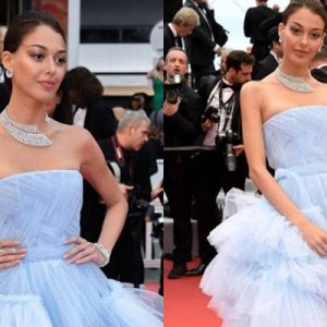Dilan Çiçek Deniz açılış törenine katıldığı Cannes’da 800 bin Euro’luk