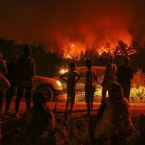 İzmir’in Karabağlar ilçesinde başlayan 54 saat süren orman yangını kontrol