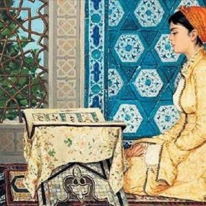 Ünlü Türk ressam Osman Hamdi Bey’in ‘Kur’an Okuyan Kız’ tablosu