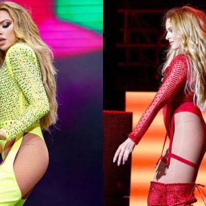 Cesur pozlarıyla adından söz ettiren Hadise’nin Kim Kardashian kalçasına sahip