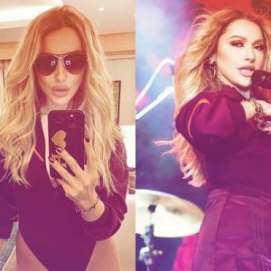 Giydiği kıyafetlerle eleştirilerin hedefi haline gelen şarkıcı Hadise sırtı dönük