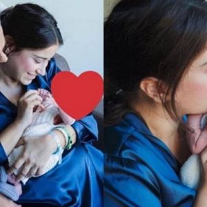 Oyuncu Hazal Kaya, oğlu Fikret Ali’nin ilk kez fotoğrafını paylaştı.