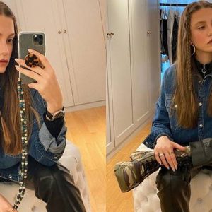 Güzelliğiyle milyonlarca hayrana sahip olan Serenay Sarıkaya, örgülü saçlarıyla çektiği
