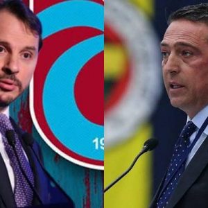 Fenerbahçe’nin 1-1 biten Alanyaspor karşılaşmasında Fenerbahçe taraftarı Cumhurbaşkanı Erdoğan’ın damadı