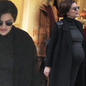 Yaklaşık 8 aylık hamile olan oyuncu Bergüzar Korel, önceki gün