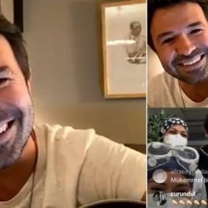 Yalın, Instagram üzerinden yaptığı canlı yayında sağlıkçılar için şarkı söyledi.