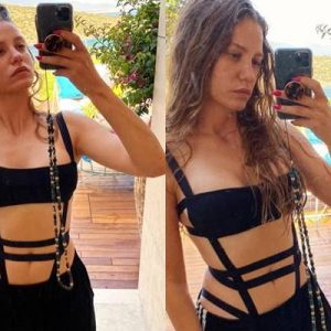 Serenay Sarıkaya, sevgilisi Cem Yılmaz ile Bodrum tatiline devam ediyor.