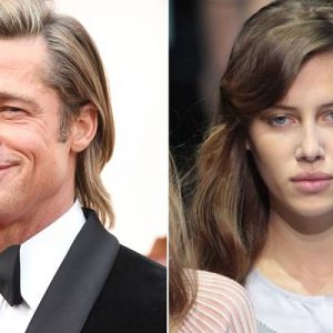Brad Pitt’in, Fransa’nın Le Castellet Havaalanı’nda görüntülendiği Alman model Nicole