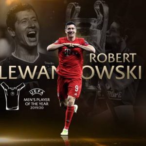 UEFA’da yılın erkek futbolcusu Bayern Münih’in Polonyalı golcüsü Robert Lewandowski