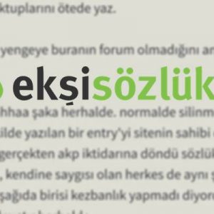 20 yılı aşkın bir süredir faaliyetlerine devam eden Ekşi Sözlük’te