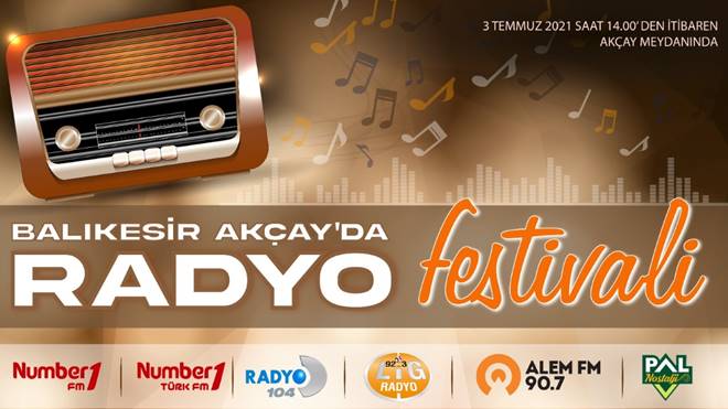 Balıkesir Akçay Radyo Festivali 3 Temmuz Cumartesi günü Akçay sahil