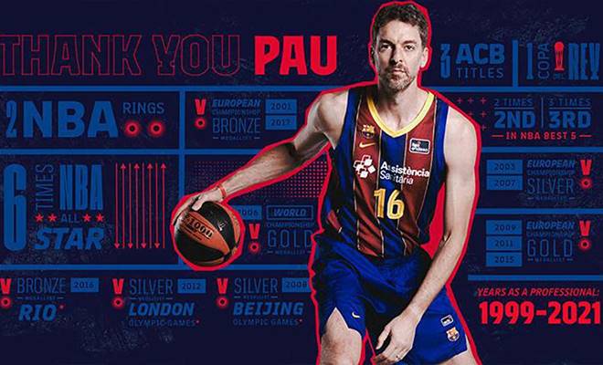 Bir devrin efsanesi İspanyol basketbolcu Pau Gasol basketbolu bıraktı. İspanyol