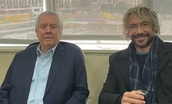 Fenerbahçe’nin unutulmaz futbolcularından Diego Lugano, Aziz Yıldırım’ı ziyaret etti. Fenerbahçe’nin