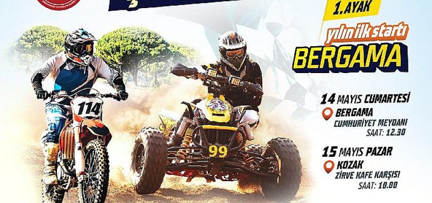 Bergama Belediyesi’nin ev sahipliğinde organize edilen Türkiye Enduro ve ATV