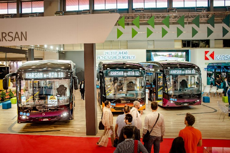 Karsan, Busworld Turkey 2022’de elektrikli modelleriyle şov yaptı. BURSA (İGFA)