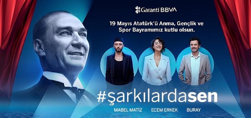 Genç sanatçılar Mabel Matiz, Buray ve Ecem Erkek, Atamızın sevdiği