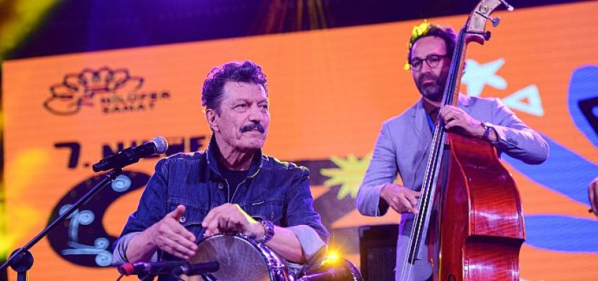Nilüfer 7. Caz Festivali’nde darbuka ile çello aynı sahneyi paylaştı.