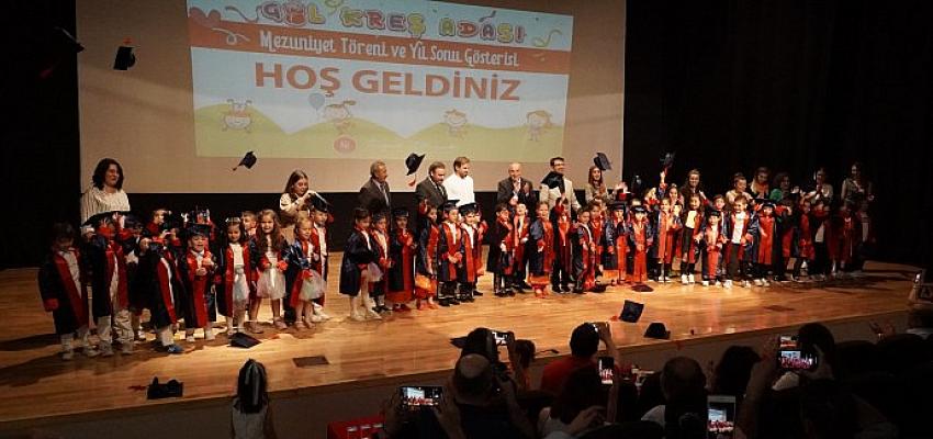 Keçiören Belediyesi bünyesinde hizmet veren Gül Kreş Adası’nın minik öğrencileri