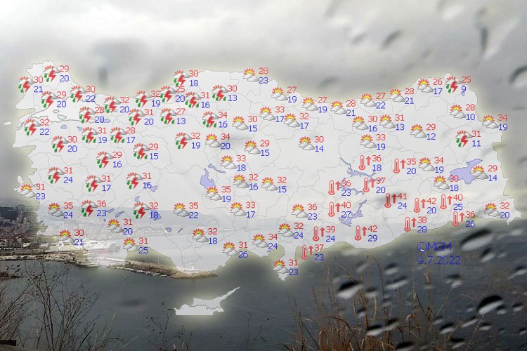 Meteoroloji, 10 il için sarı uyarı yaptı. Ankara, Bolu, Çankırı,