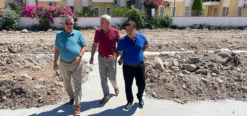 Kemer Belediye Başkanı Necati Topaloğlu, Çamyuva Mahallesi Hayıtlıgöl mevkisindeki 6