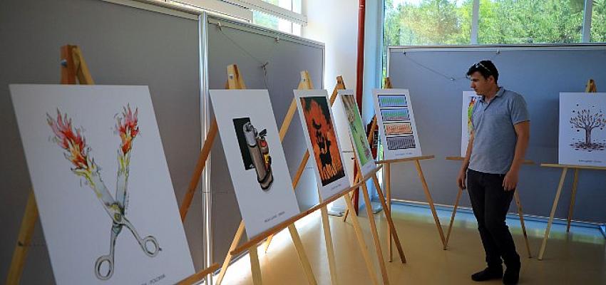 Muğla Büyükşehir Belediyesi tarafından 3’üncüsü düzenlenen Yangın temalı Uluslararası Karikatür