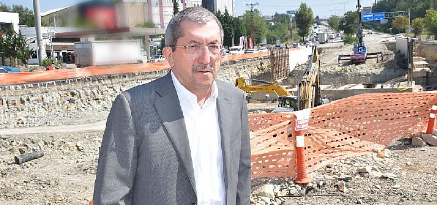 Karabük Belediye Başkanı Rafet Vergili, yapımı devam eden battı-çıktı inşaatında