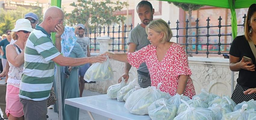 Didim Belediyesi tarafından üretimi yapılan sebze ve gıdalar, Didimlilere kazandırılmaya