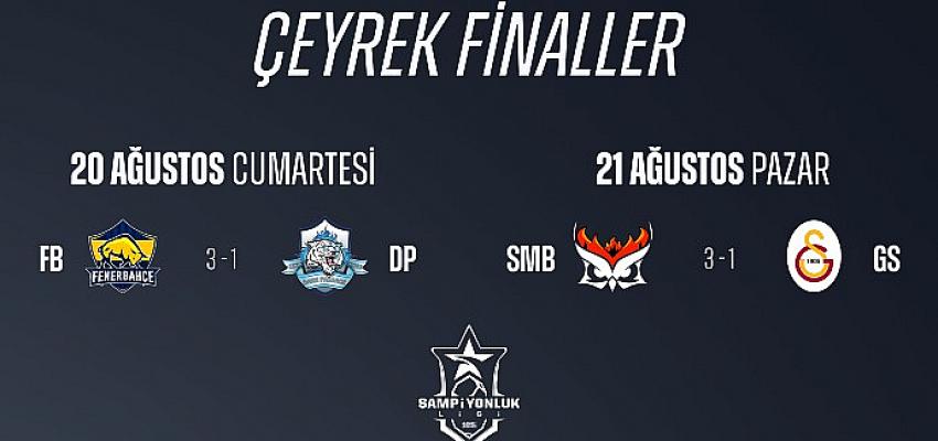 Şampiyonluk Ligi’nde çeyrek final etabı 20-21 Ağustos tarihlerinde oynanan Dark