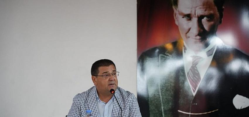 Toplantı öncesi gündeme dair konuşan Milas Belediye Başkanı Muhammet Tokat